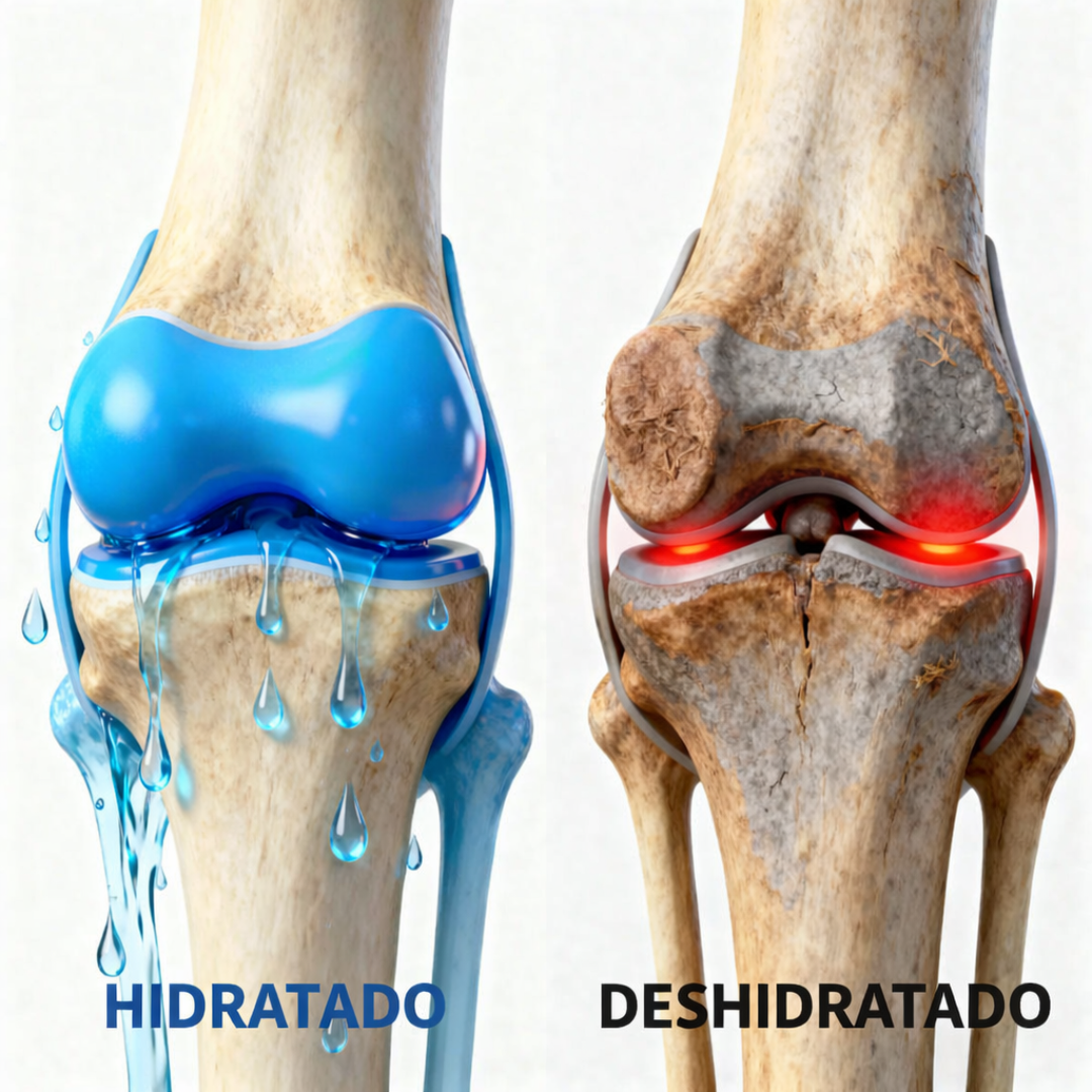 Articulación hidratada vs deshidratada